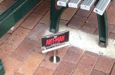 Для продвижения фильма «Человек-муравей» в Австралии используется мини-наружка