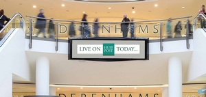 В торговых центрах Великобритании можно узнать свежие новости