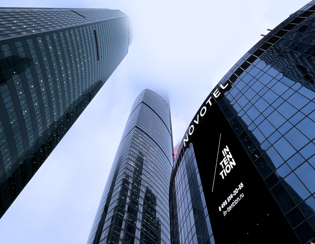 INTENTION запускает новый премиальный медиафасад в «Москва-Сити»