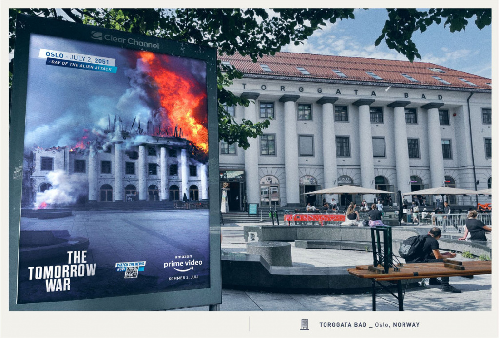 «Билборды будущего» показали «Войну будущего»