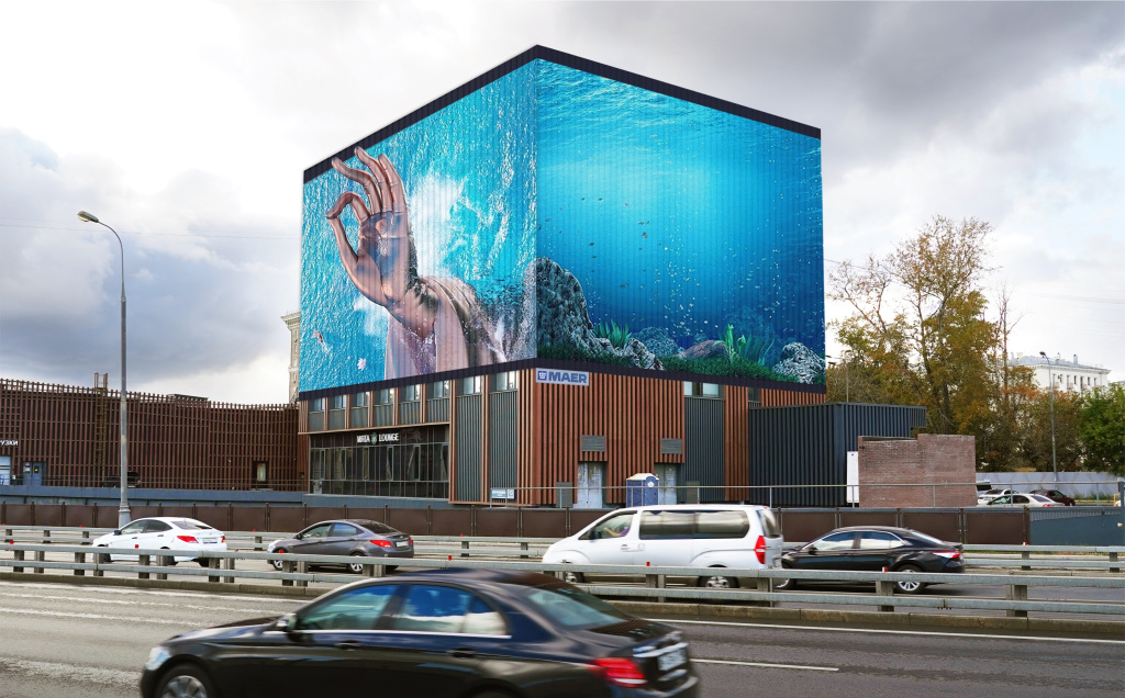 MAER запускает самый крупный 3D-медиафасад на ТТК