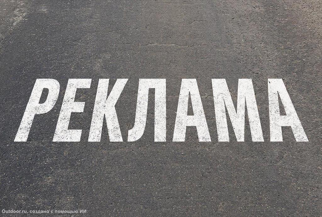 За незаконное размещение рекламы на асфальте граждане могут быть оштрафованы на сумму до 2,5 тыс. рублей