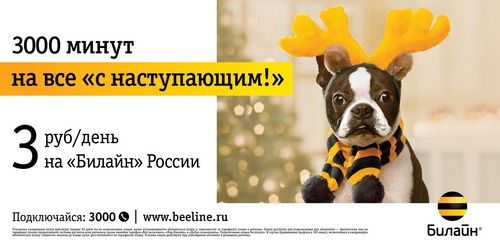 «Билайн» напоминает о том, что Новый год – это тысяча поводов поговорить 